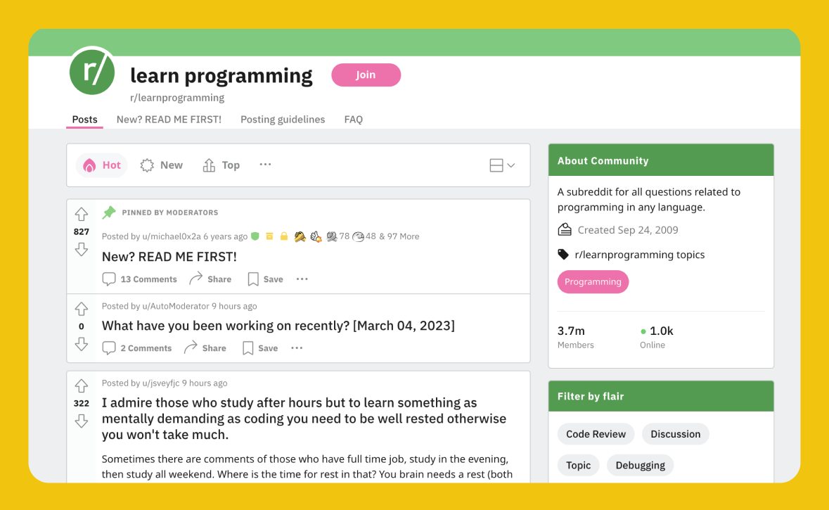 learnprogramming screenshot