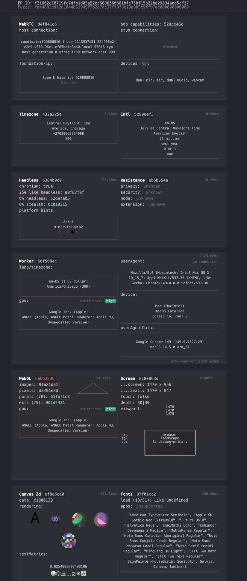 Nstbrowser after tuning, CreepJS clean on automation, 0% headless and stealth