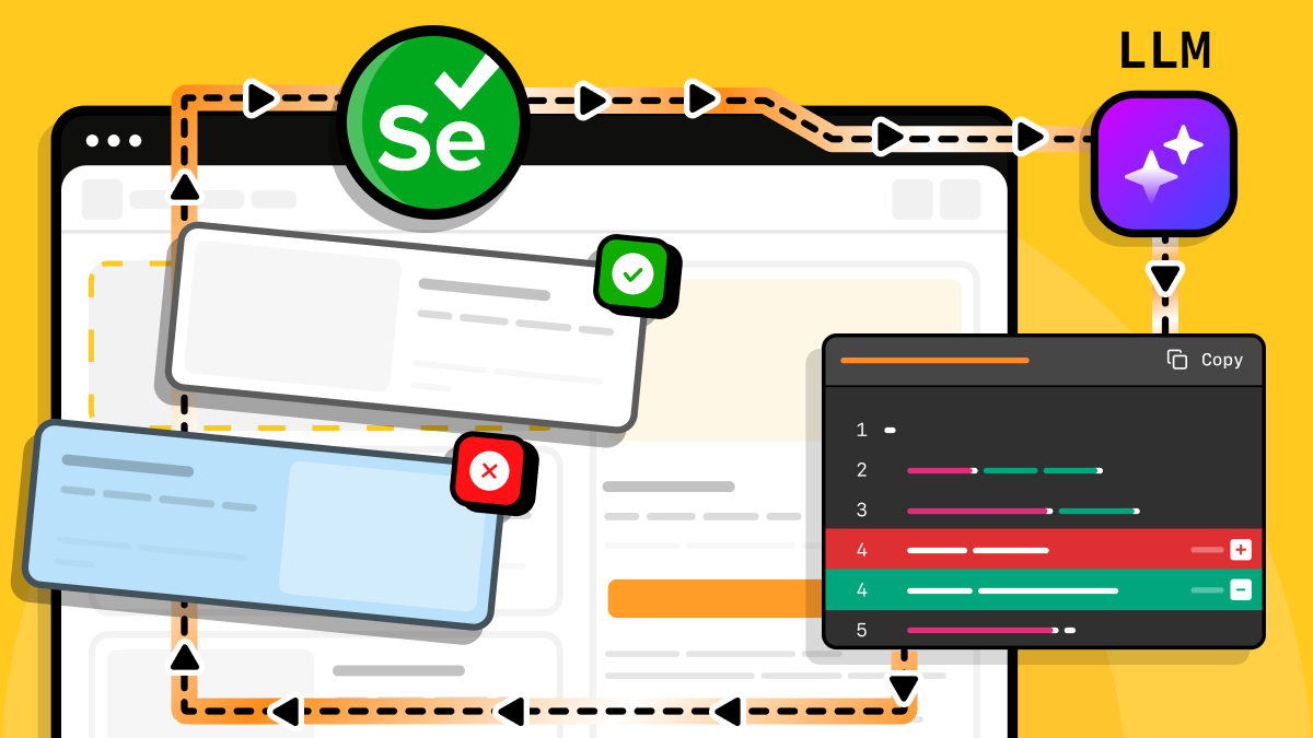 Auto-repairing web scraping workflow with Selenium and an LLM