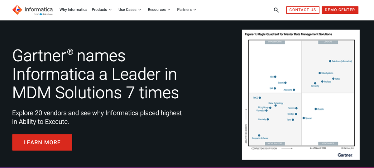 Informatica enterprise data management platform