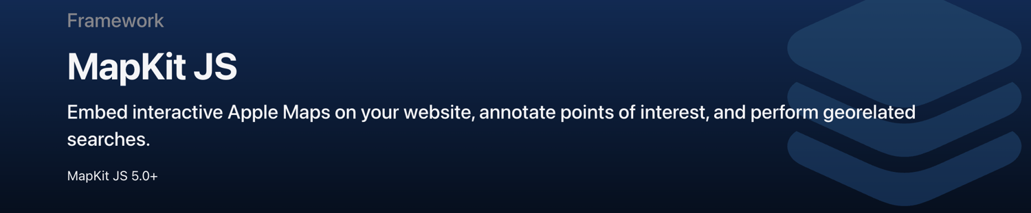 MapKit JS - Apple