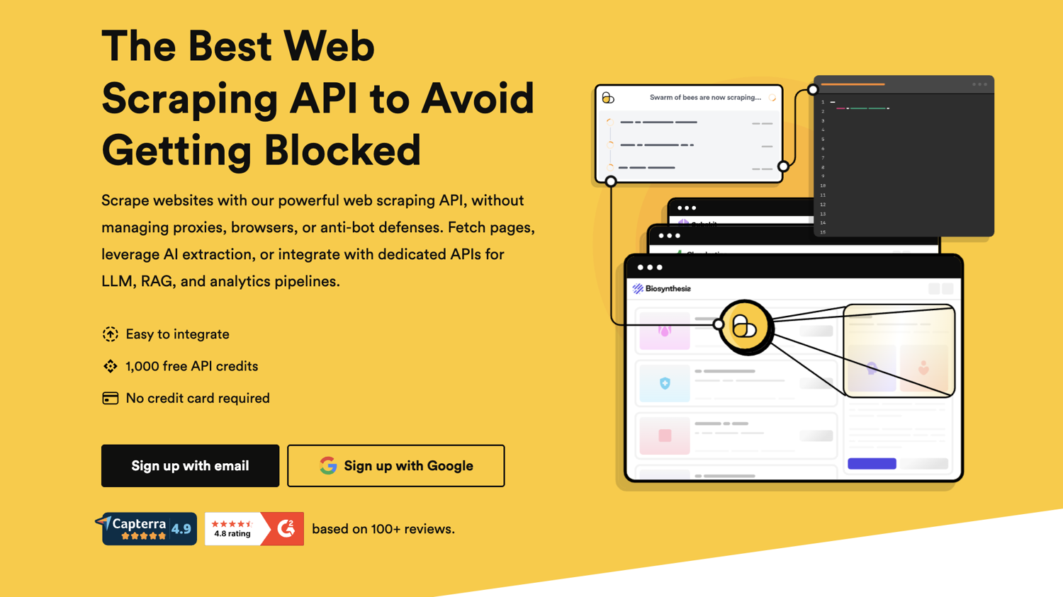 ScrapingBee web scraping API