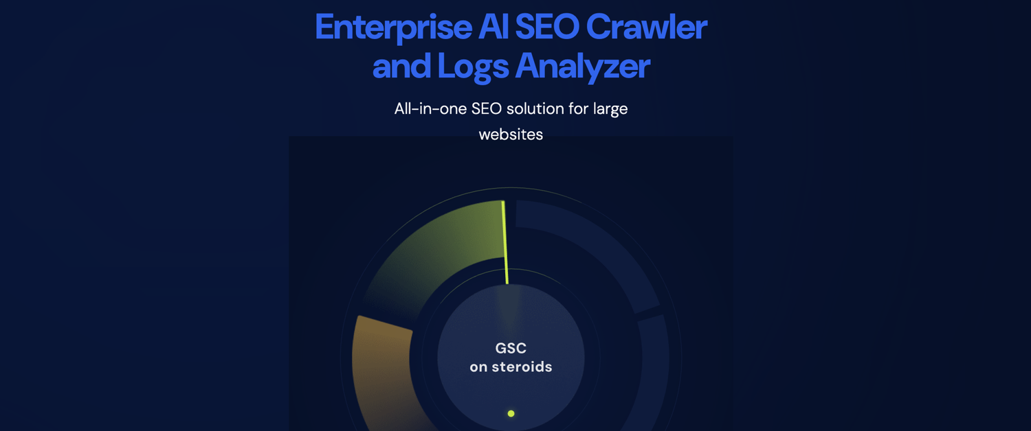JetOctopus homepage promoting its enterprise SEO crawler and log analyzer for large websites