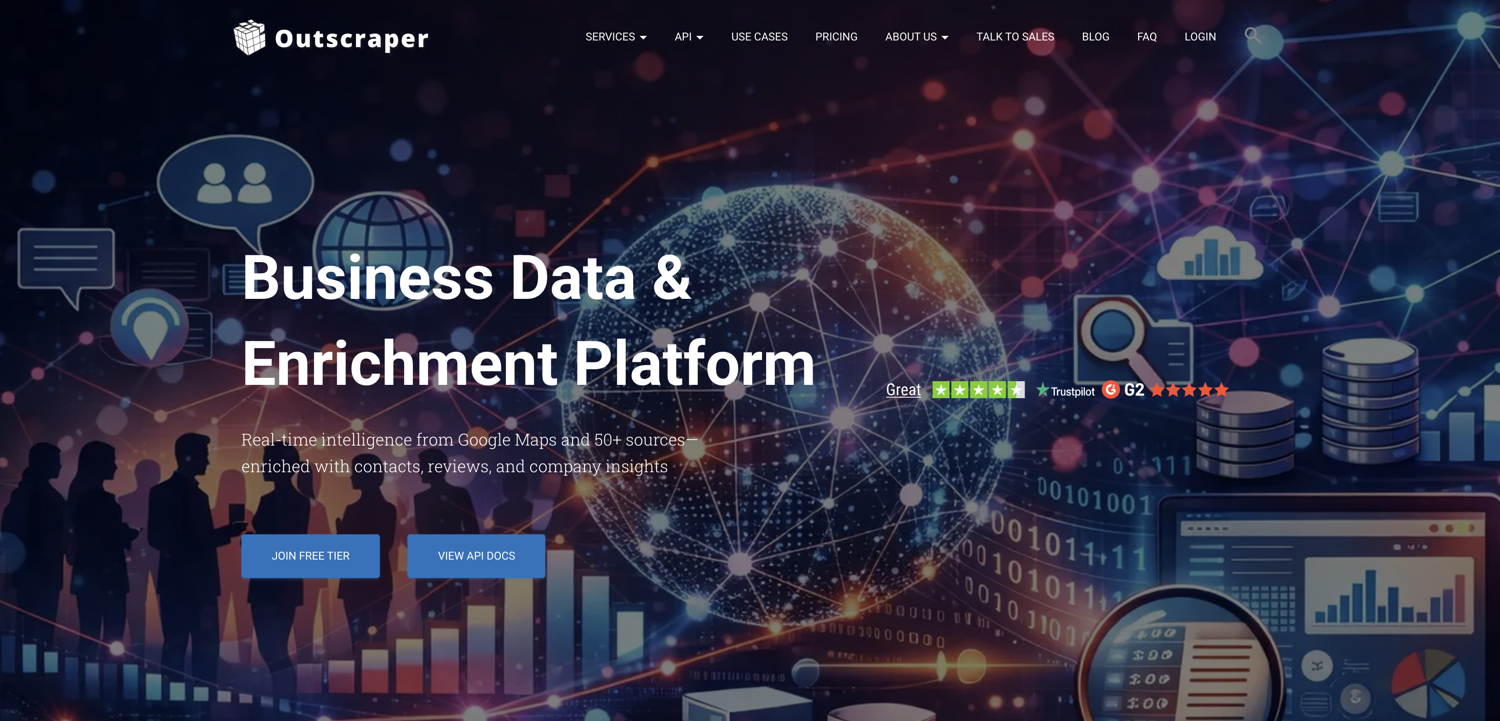 Outscraper local business email scraper