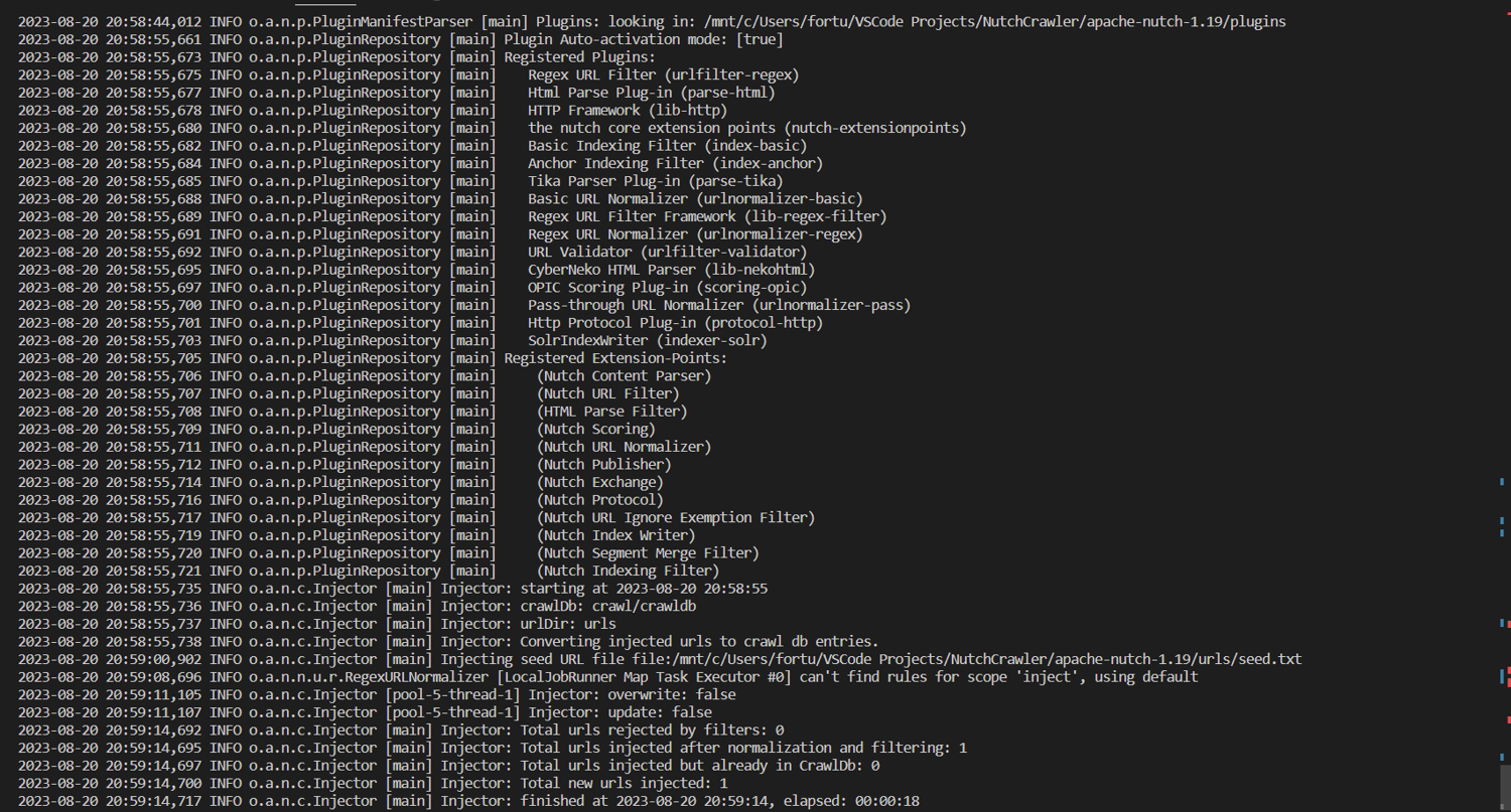 Inject seed URLs