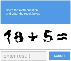 Math CAPTCHA