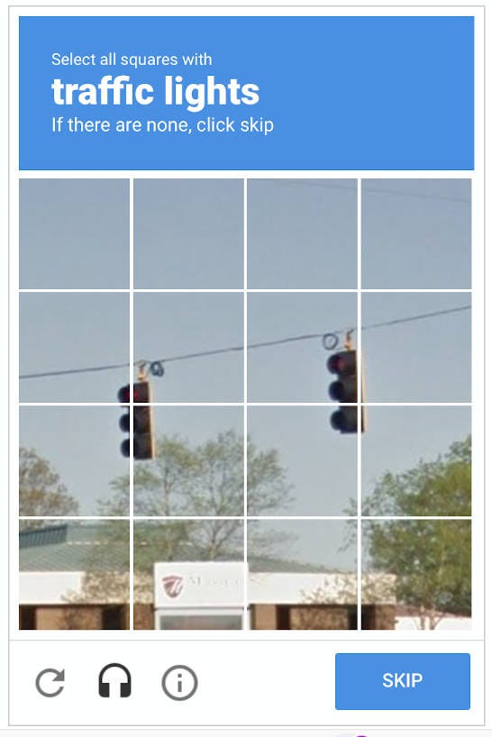 Google reCAPTCHA v2 image