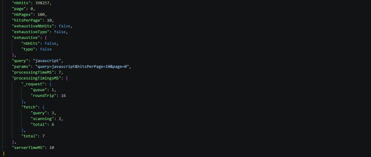 Note the metadata fields