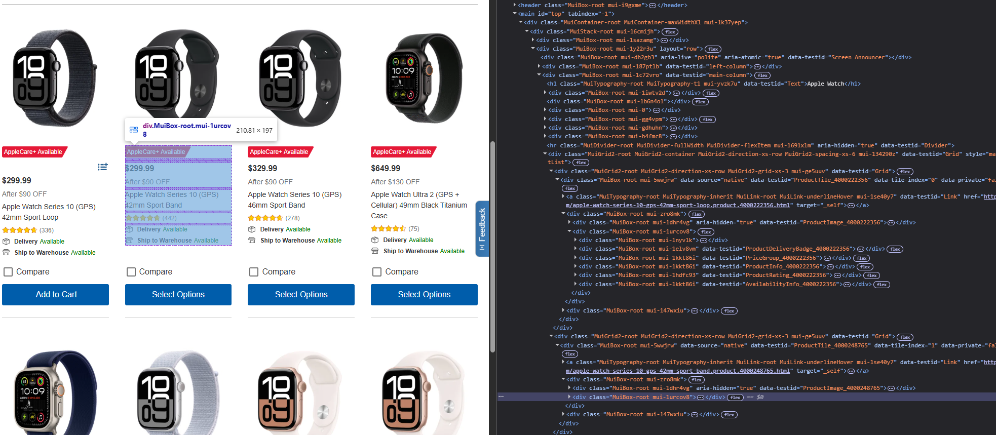 ecommerce website
