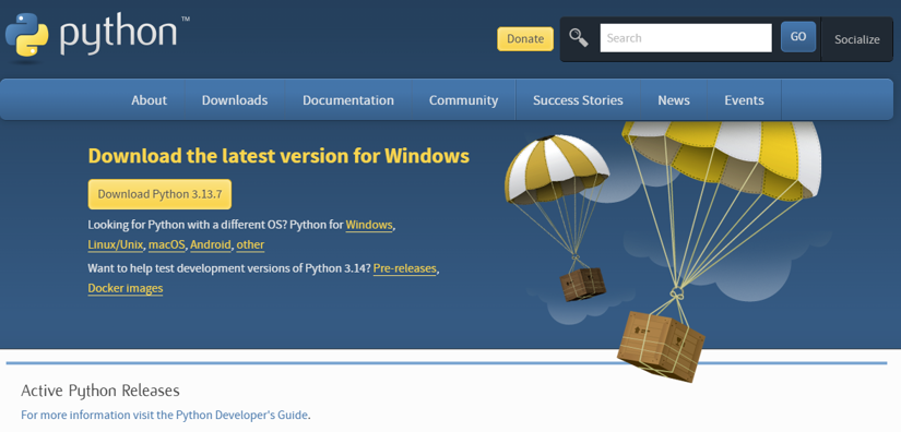 Installing Python from the Microsoft Store
