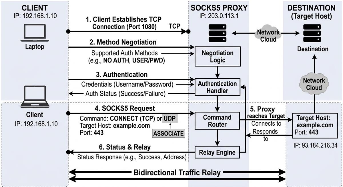 How SOCKS5 proxies work