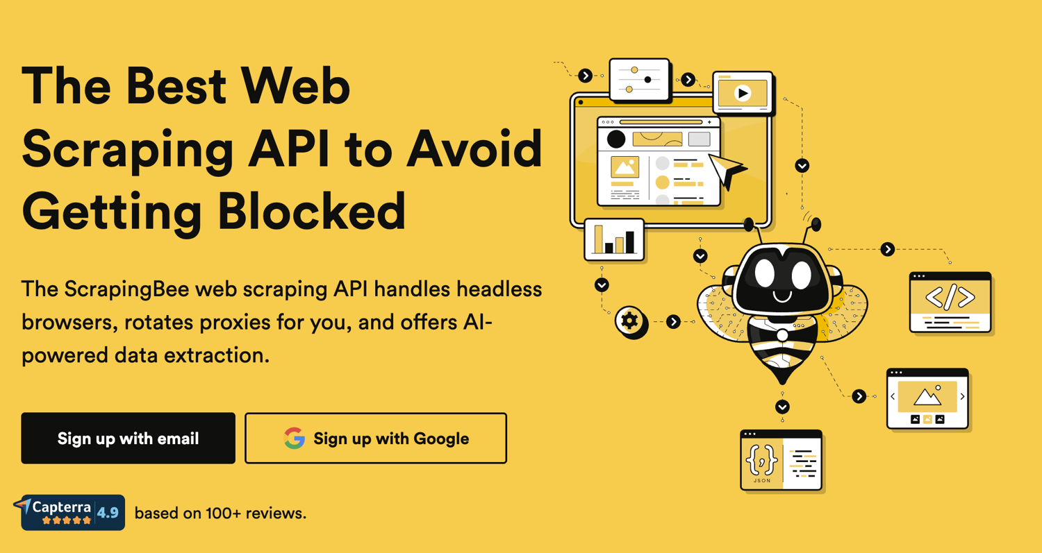 ScrapingBee – API-Based Scraping for Developers