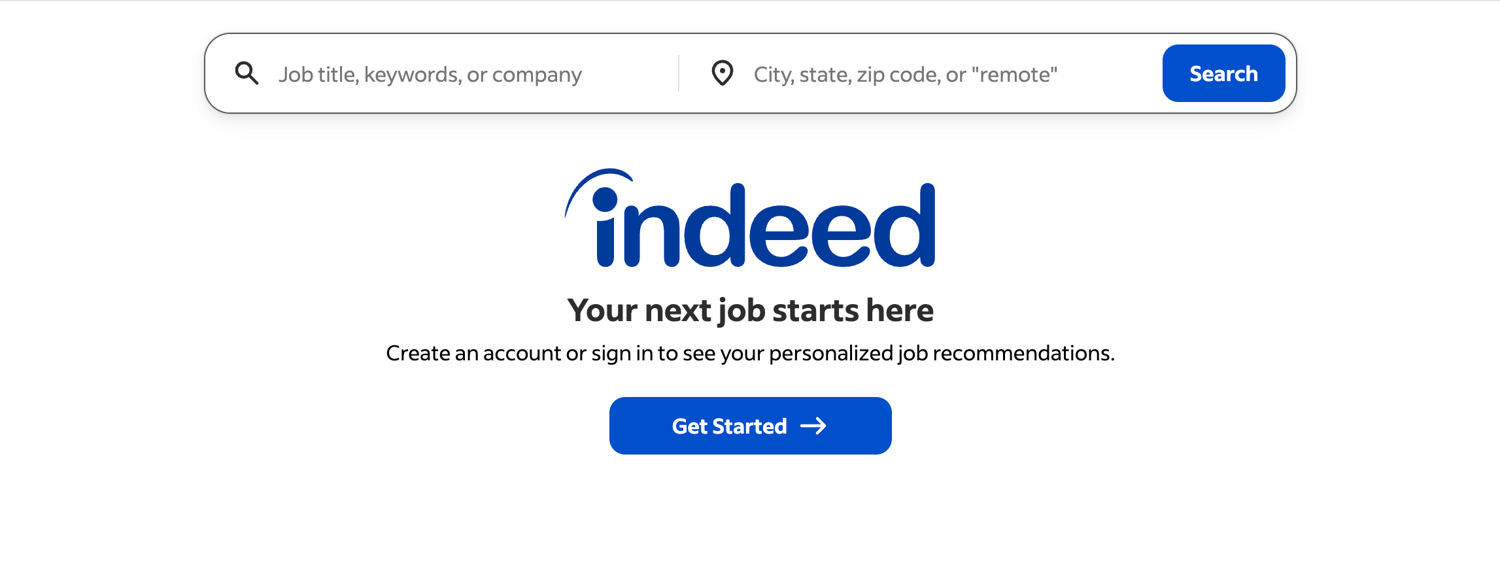Indeed scraping for high volume listings