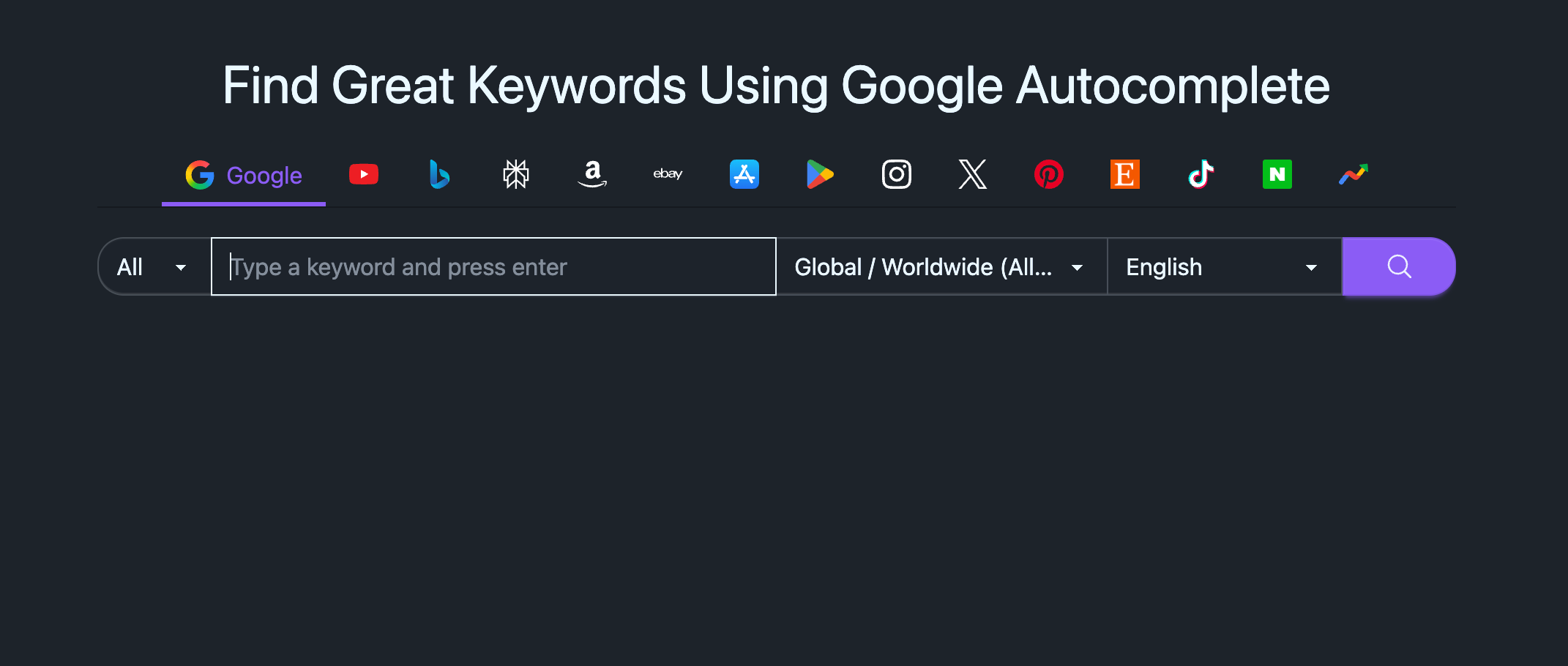 KeywordTool.io
