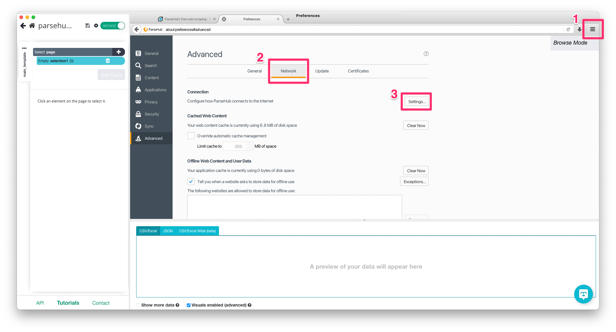 Web scraping with Page2API Premium Proxy